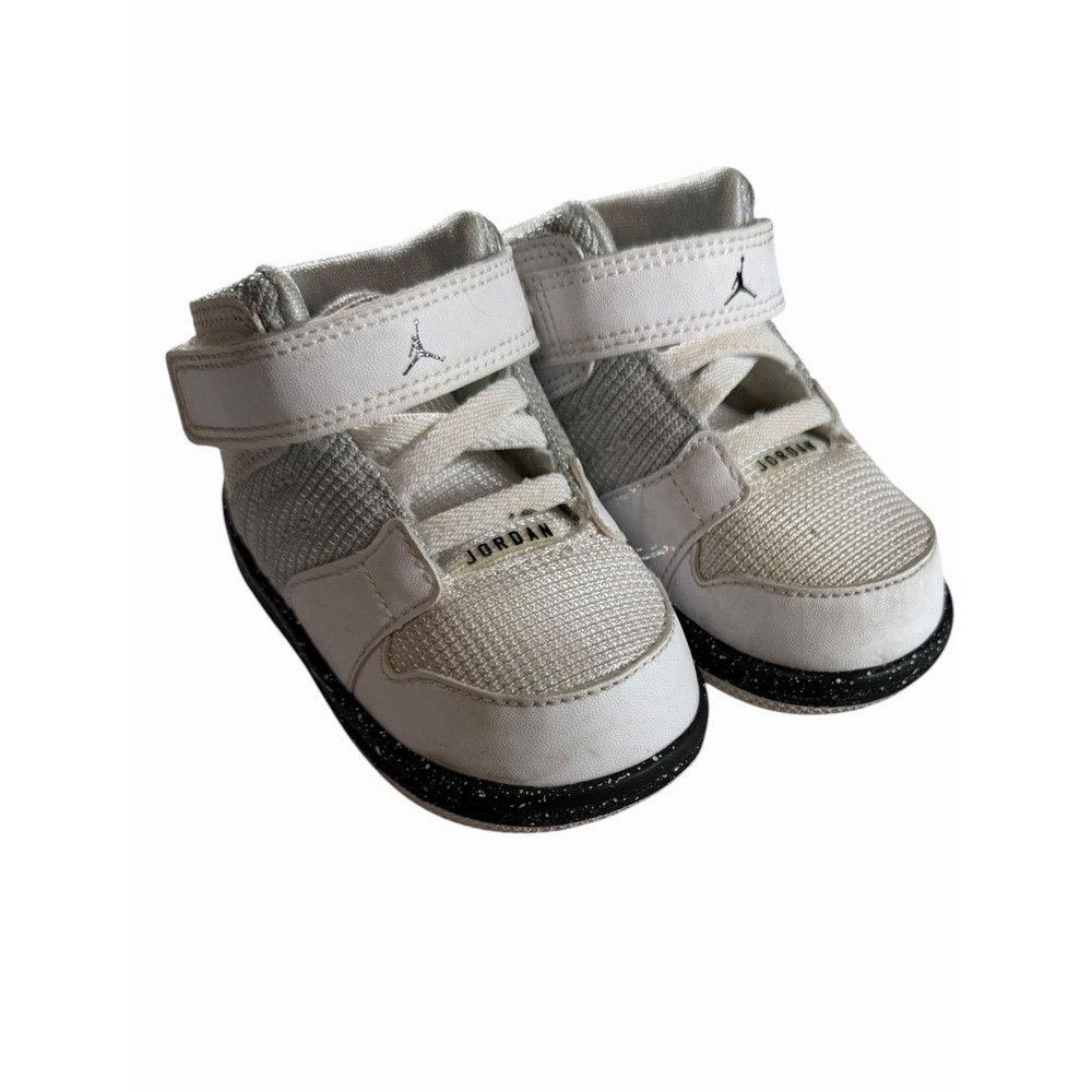 Baby Toddlers Sz 6c Air Jordan High Tops Gray Black White 351028-002